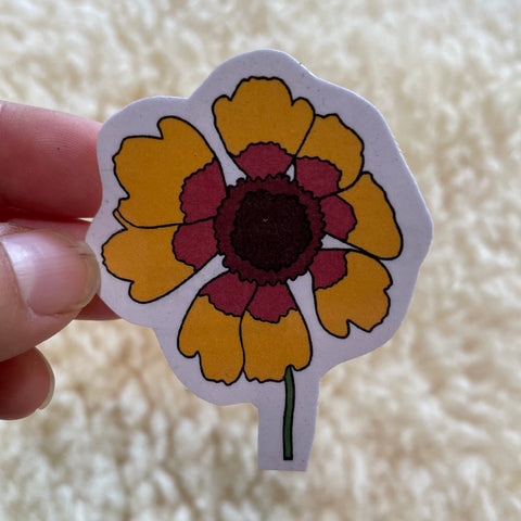 Bi-Color Coreopsis Sticker