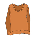 Scoop Neck French Terry Sweatshirt - Women’s Clothing - Size Small