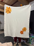 Naturally Dyed Flowers - Appliquéd Collab Cloth Blanket