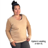 Scoop Neck French Terry Sweatshirt - Women’s Clothing - Size Small