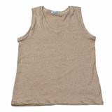 Scoop Neck Tank Top - Brown Organic Cotton - Women’s - XS